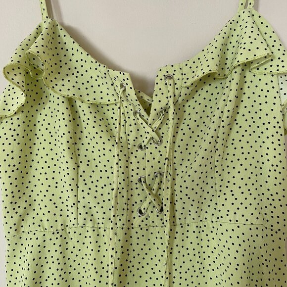 Lemon yellow chiffon dress from Revamped - Picture 7 of 9